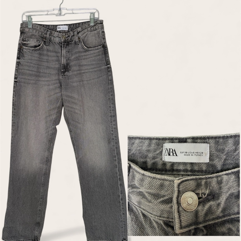 Zara Men's Classic Gray Straight Jeans